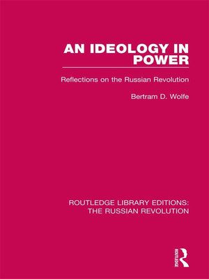 cover image of An Ideology in Power